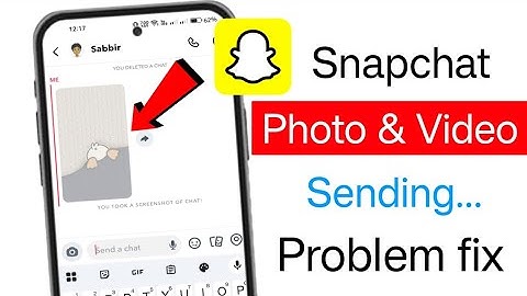 How to fix Snapchat photo & Video not Sending.. problem (2025) Snapchat problem solve