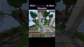 POV: Daquavis In Hive Skywars #minecraft #mincraftpvp #hiveskywars