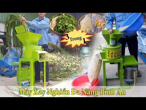 Video Máy Xay Nghiền Đa Năng Thái Chuối Nghiền Ngô Thóc... - youtube
