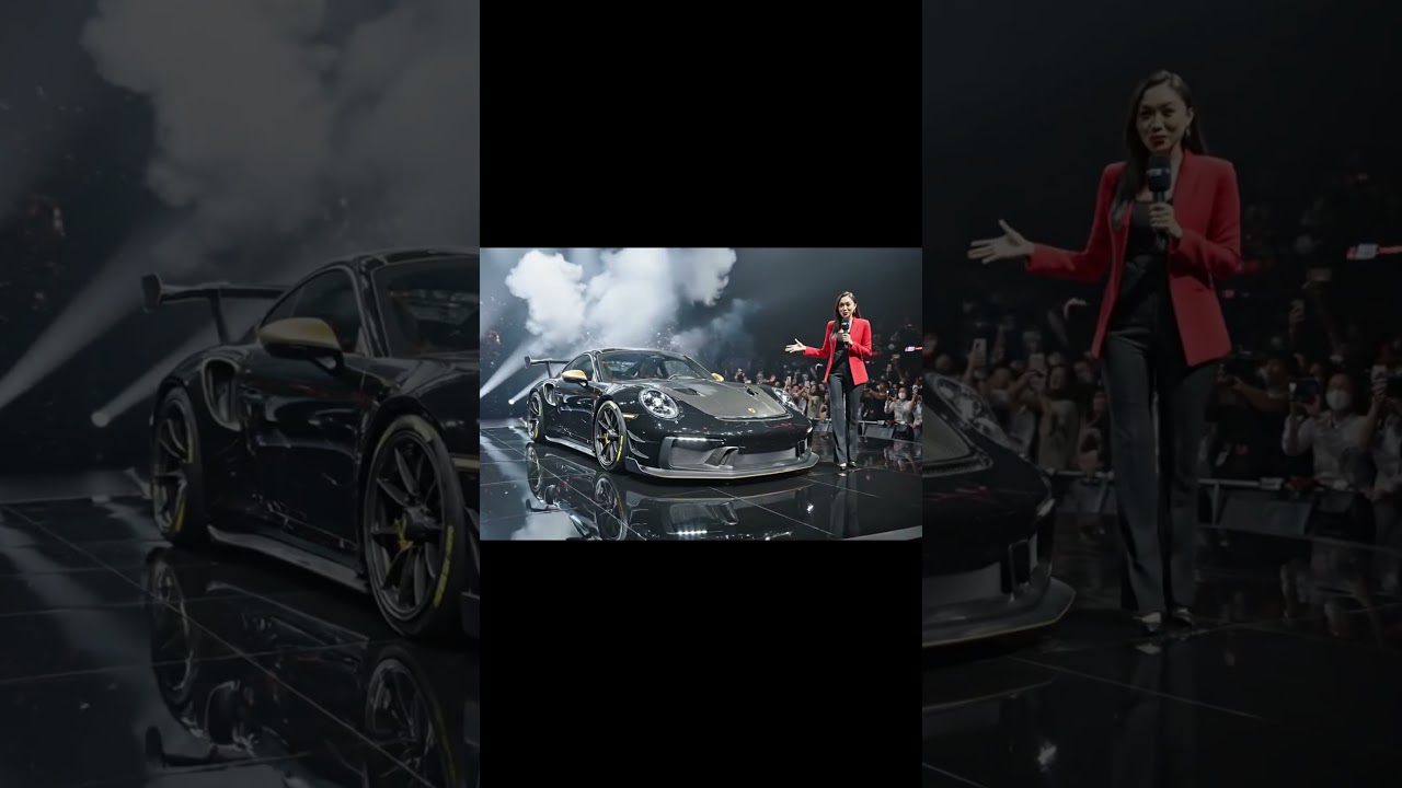 Porsche 911 gt3 Futuristic Full Modified Gray Edition 2026 Germany Auto Show Beautiful Car AI