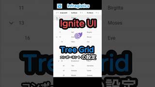 「Ignite UI for Blazor」 Tree Gridコンポーネントの設定方法 #shorts #ui #application #フロントエンド #blazor