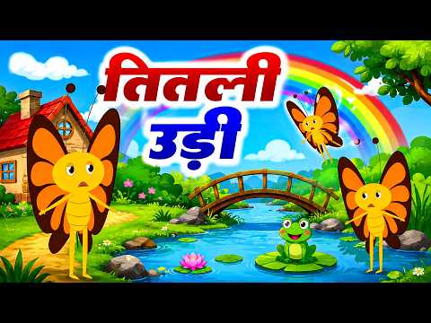 Titli Udi Bus Me Chadhi | तितली उड़ी बस में चढ़ी | Popular Hindi Rhymes For Children | Titli Udi