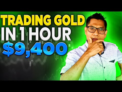 Here is How I Made $9,400 Trading GOLD just in 1 Hour!!
