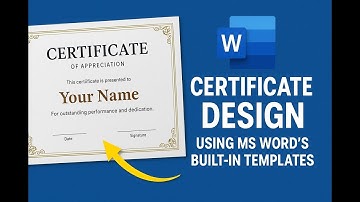 How to Make Certificate Design in MS Word?