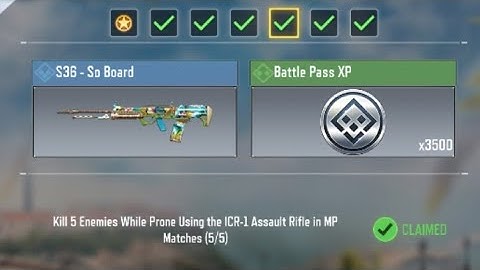 COD Mobile Kill 5 Enemies While Prone Using the ICR-1! Assault Rifle in MP Matches task complete 💯✅