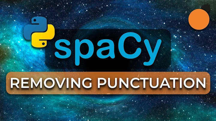 Spacy  - Removing Punctuation