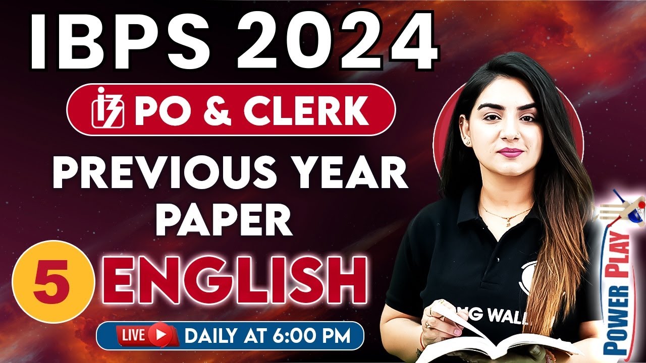 IBPS 2024 | IBPS Clerk English Previous Year Questions | IBPS PO ...