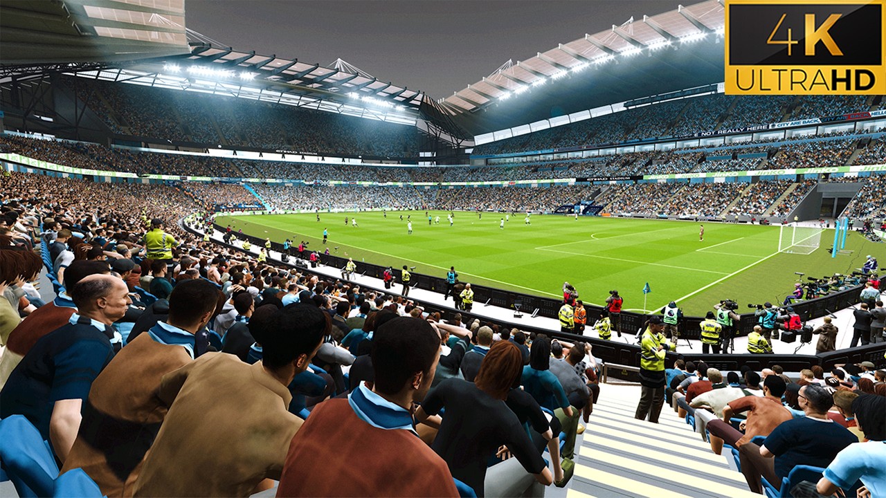 4K | PES 2025 Ultra Realism Graphic & Sound Mod | Man City vs Leicester City | Etihad Stadium Update
