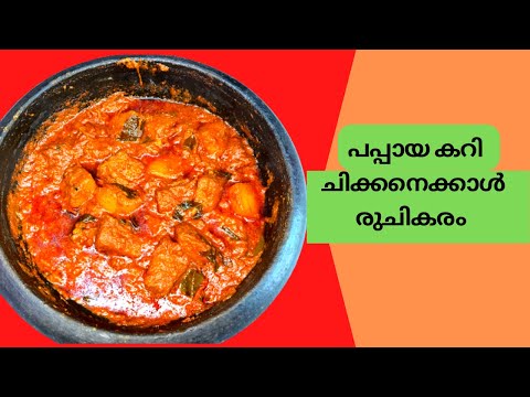 പപ്പായ ഇങ്ങനെ വെച്ചാൽ മറ്റൊന്നും വേണ്ട | Make Papaya in Chicken Curry style|Chankan Chef