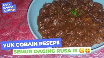 RESEP SEMUR DAGING RUSA