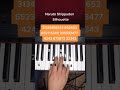 Naruto Shippuden - Silhouette piano tutorial