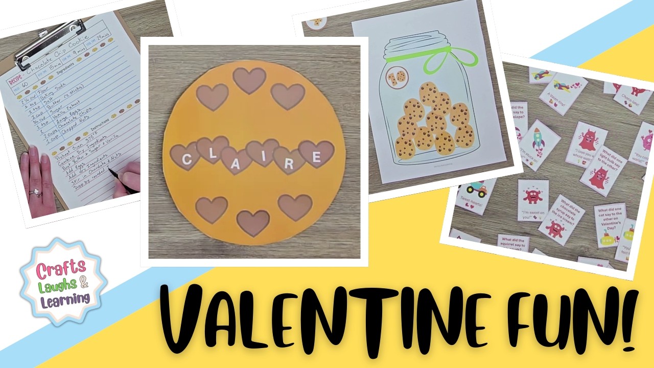 Name Cookie Craft That's Perfect For Valentines And Other Cookie Activities Bundle