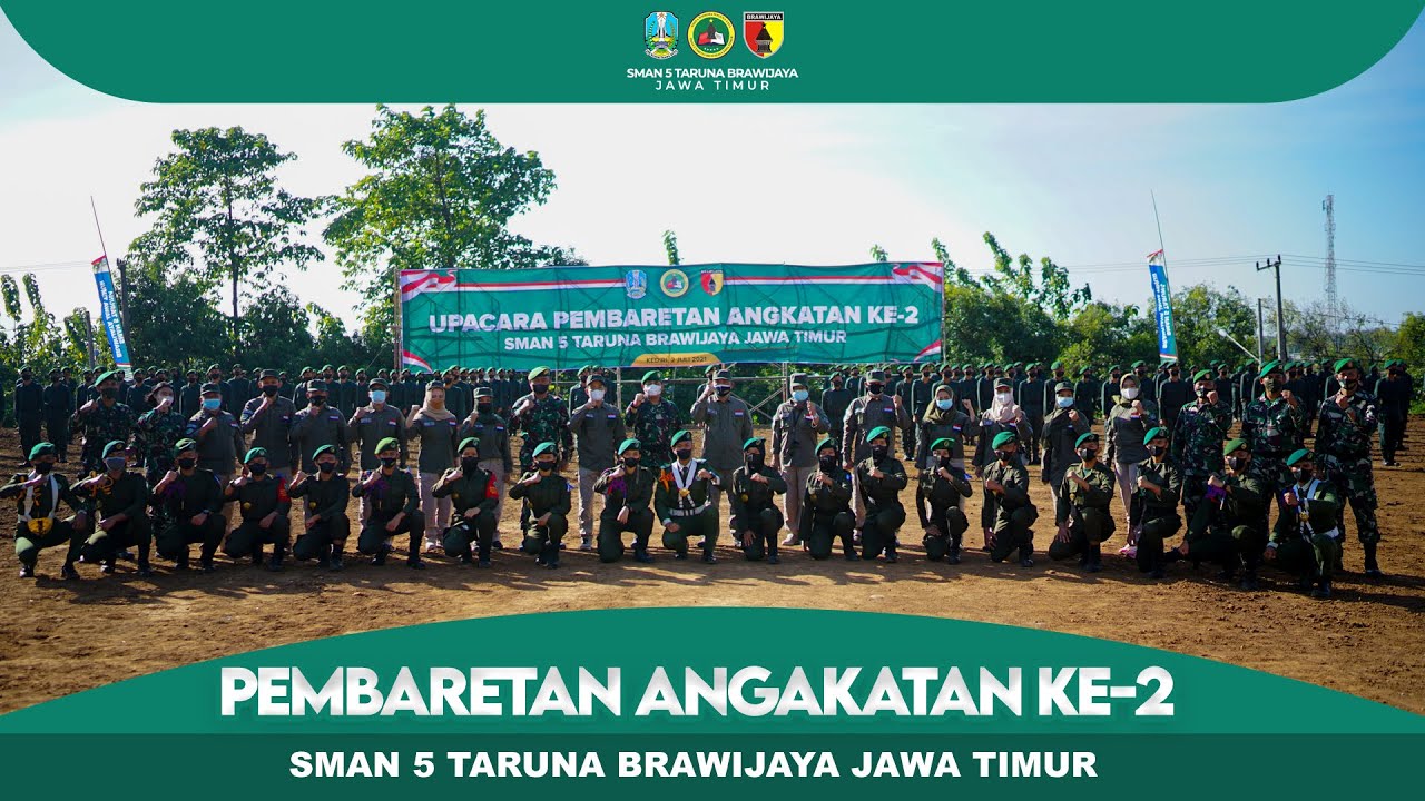 UPACARA PEMBARETAN ANGKATAN KE 2 - SMAN 5 TARUNA BRAWIJAYA JAWA TIMUR