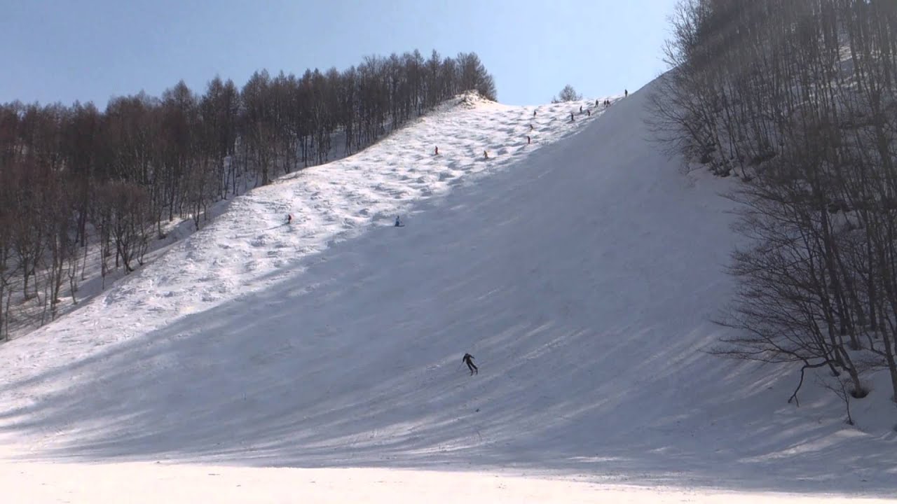 蔵王温泉スキー場 横倉の壁 Youtube
