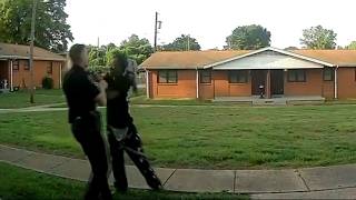 North Carolina officer fired after video shows him repeatedly punching woman during arrest