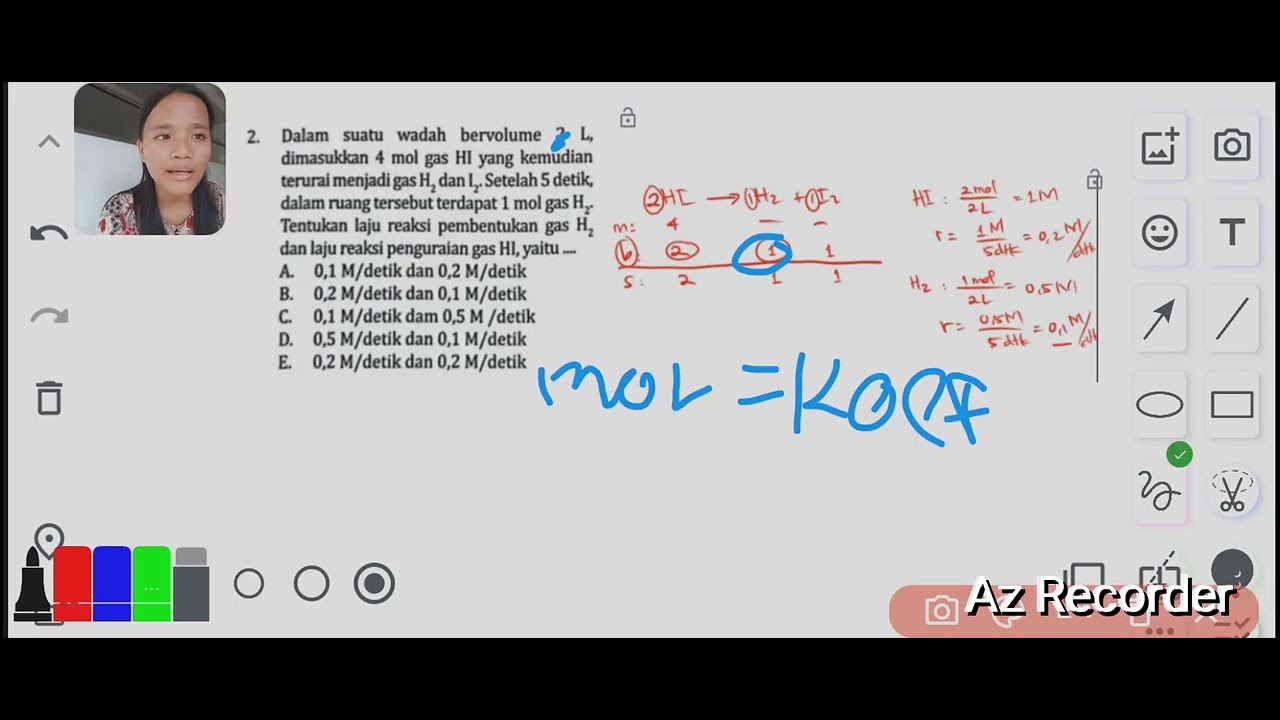 KUNCI JAWABAN AKHIR BAB 6 (LAJU REAKSI) KIMIA KELAS 11 