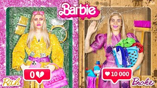 Poor Popular Barbie vs Rich Unpopular Barbie