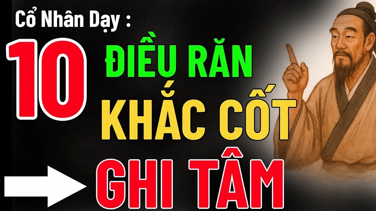 Cổ Nhân Dạy 10 Lời Răn Khắc Cốt Ghi Tâm của Cổ Nhân - YouTube