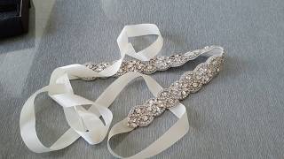 How to iron the YouFrii Rhinestone Wedding Belt - The NEW Bridal Belt Complete KIT