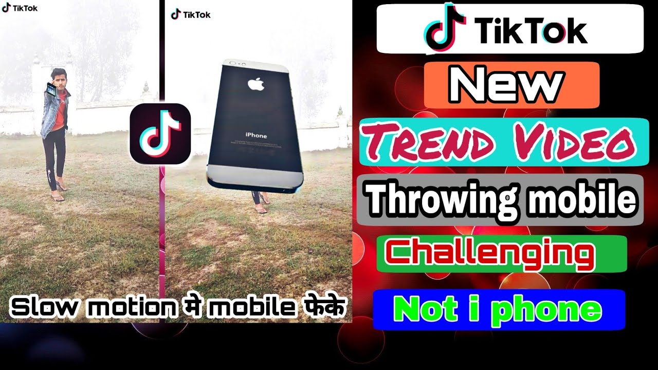 Tik tok पर slow motion मे i phone कैसे फेके Tik tok new trend video