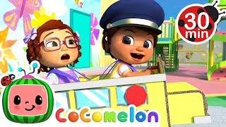 Wheels on the Bus (Playground) + More Nursery Rhymes \& Kids Songs - CoComelon