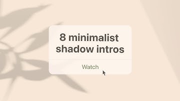 Aesthetic leaf shadow overlay intro | free minimalist no text templates download 2022