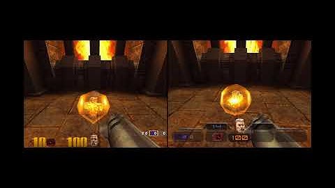 Quake 3 Dreamcast (Beta vs Final) (Left - Beta | Right - Final Version)