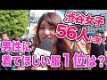 【渋谷女子56人】男性のモテる服あるある