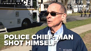 Syracuse Police Chief: Man shot himself on Syracuse's south side, in critical condition