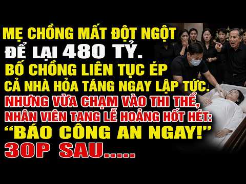 Mẹ Chồng Mất Đột Ngột Để Lại 480 Tỷ  Bố Chồng Liên Tục Ép Cả Nhà Hỏa Táng Ngay Lập Tức  Nhưng Vừa Ch