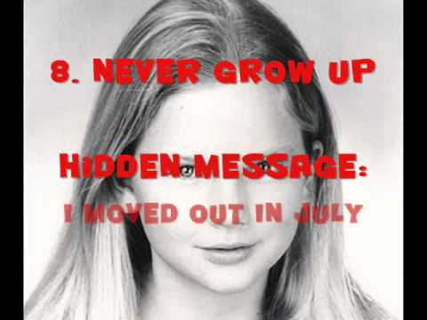 Taylor Swift's Hidden Messages in the Album, Speak Now ! - YouTube