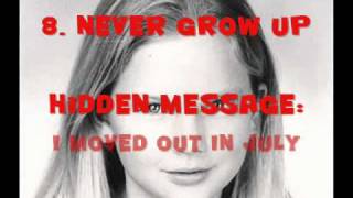 Taylor Swifts Hidden Messages In The Album, Speak Now