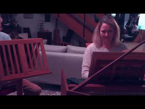 Simone Playing Harpsichord