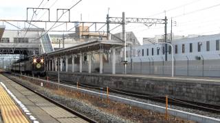 【汽笛付き！】EF64-37牽引 中央線紀行号回送 篠ノ井到着～発車