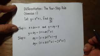 Differentiation: The Four-Step Rule (Exercise 1)