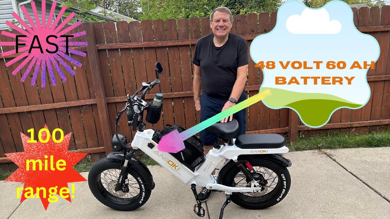 Lets talk about the Aniioki AQ 177 Pro Max. 100 mile range on one battery.