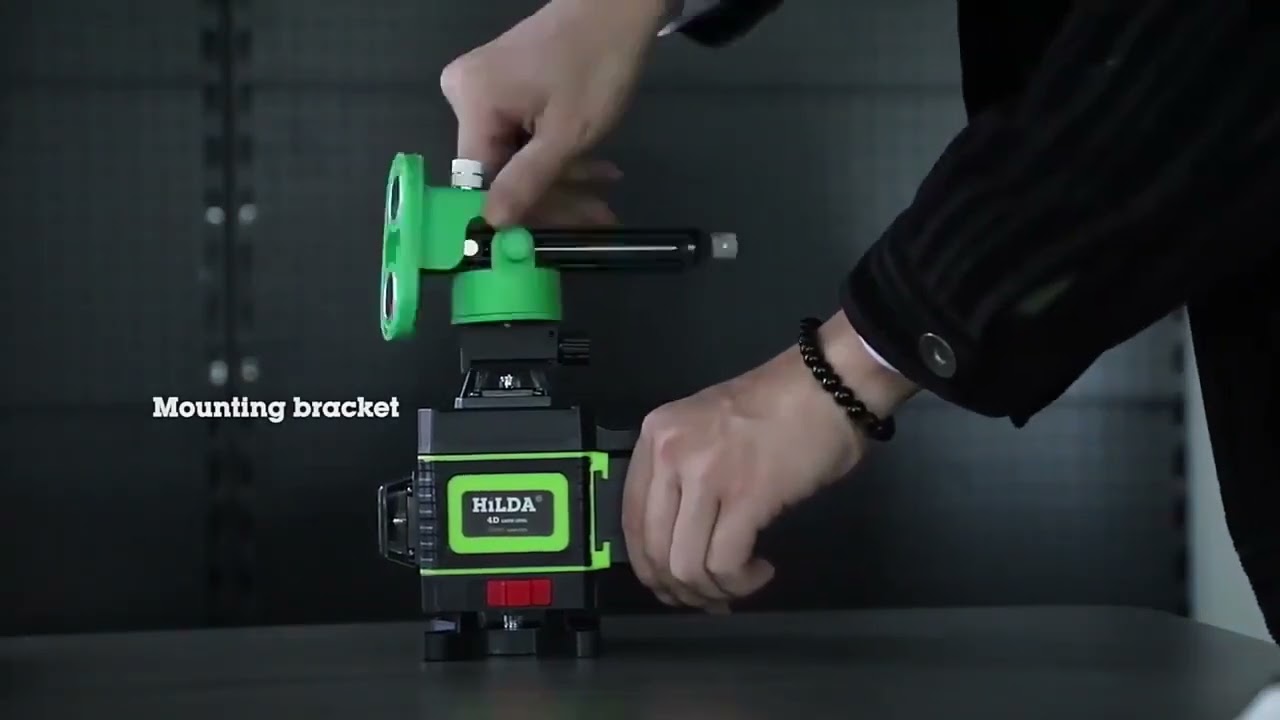 HILDA 16 Lines 4D Green Laser Level +Tripod +Adjust Bracket