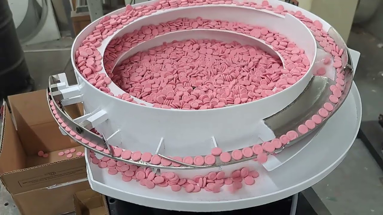 Pink Tablet Vibratory Feeder 8351