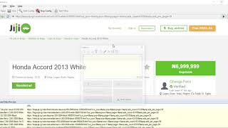 Telephone number scraping from Jiji.ng | Webharvy screenshot 5
