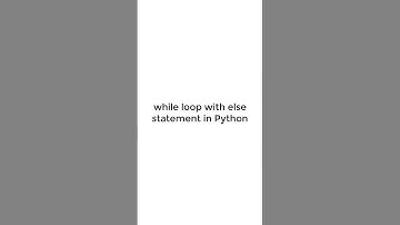 while loop with else statement in Python #pythonshot #python3 #look #shorts #shortvideo #coding