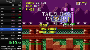 Sonic 1 2013 Tails Speedrun in 13:13