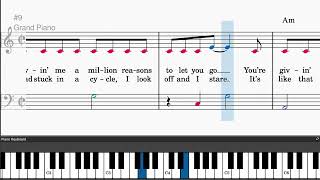 Million Reasons by Lady Gaga - Easy piano tutorials with sheetmusic