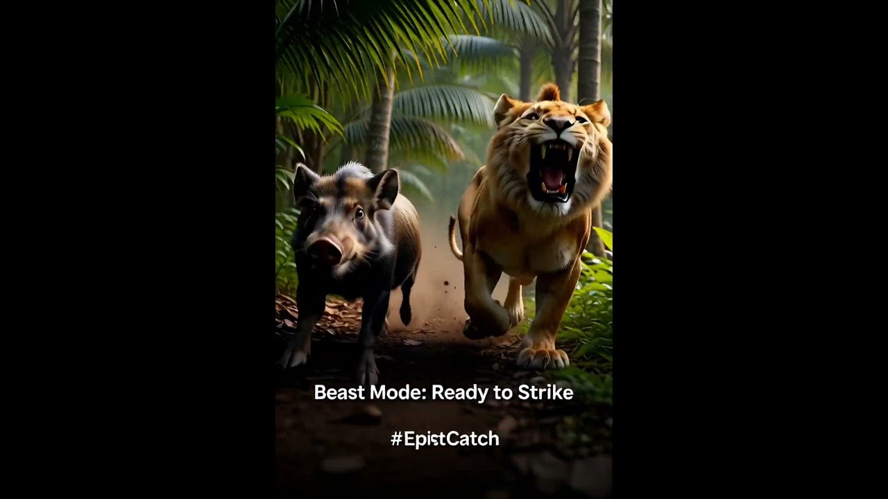 Sher vs Wild Boar Epic Chase