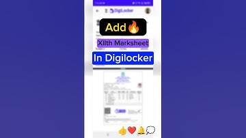 How To Add 12th Marksheet in Digilocker App #trending #shorts #shortsfeed #youtubeshorts #shortvideo