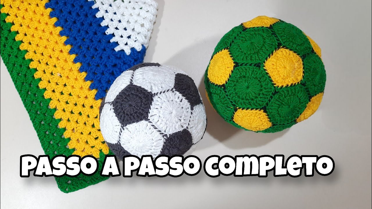 Bola de futebol em Crochê ⚽️#copadomundo #edilenefitipaldi 