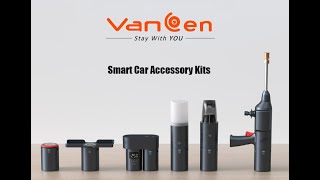 Vancen CA002 Smart Car Kits 【Tire inflator pump 】+ 【Vacuum cleaner】+ 【Car washer】+【Glare flashlight】