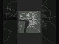 Map of Kazan Model 3D Topographic Map