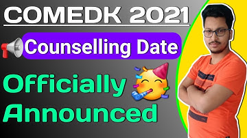 COMEDK 2021 Counselling Date Announced🥳 | Official Update 🔥🔥| Registration | Documents Verification