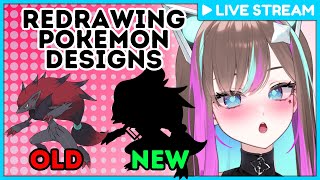 【Art Stream】Drinking and Re-Drawing Pokemon Designs with YOU!