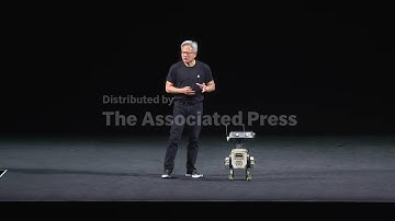 Cute robot joins Nvidia CEO